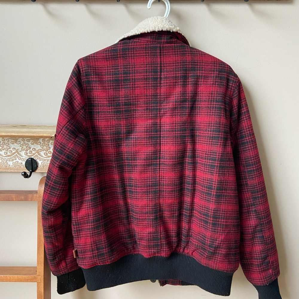 Plaid bomber jacket M - Picture 2 of 7